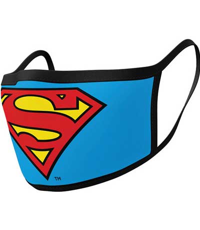 Pyramid DC Superman (Logo) Mask - 2Pack Face Covers (GP85559)