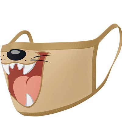 Pyramid Looney Tunes (Taz) "x2 Pieces" Face Covering Mask (GP85565)