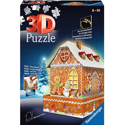 Ravensburger 3D Puzzle Midi: Gingerbread House Night Edition (216pcs) (11237)