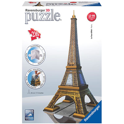 Ravensburger 3D Puzzle: Eiffel Tower (216pcs) (12556)