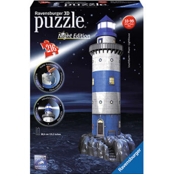 Ravensburger 3D Puzzle: Lighthouse At Night (216pcs) (12577)