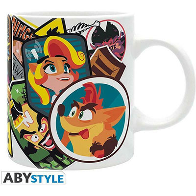 Abysse Crash Bandicoot "Sticker Crash" 320ml Mug (ABYMUG858)
