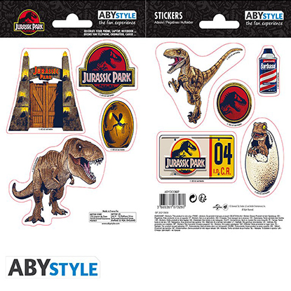 ABYstyle Σετ Αυτοκόλλητα JURASSIC PARK Stickers 16x11cm 2 sheets Dinosaurs (ABYDCO827)