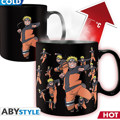 ABYstyle NARUTO SHIPPUDEN - Ceramic Mug Heat Change 460 ml - Multiclonage ABYMUG234
