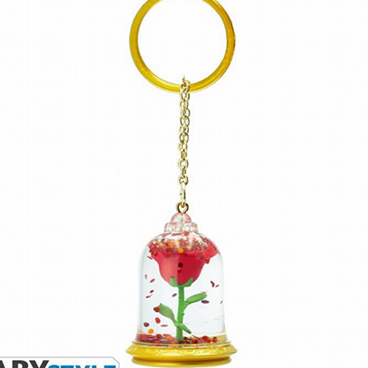 ABYstyle Μπρελοκ DISNEY - Keychain 3D Premium - Beauty and the Beast - Rose