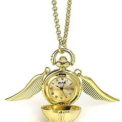 Carat HARRY POTTER - Golden Snitch - Necklace Watch Gold Plated Zinc Alloy
