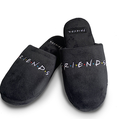 Groovy FRIENDS - Logo Black - Mule Slippers S38-41