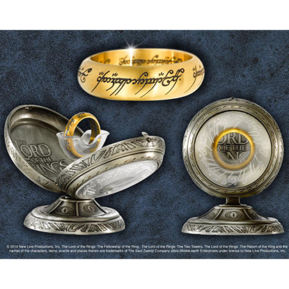 Noble Collection Δαχτυλίδι Ρέπλικα Lord of The Rings One Ring Stainless Steel - Size US 09 FR 59.9 (NN1315_09)
