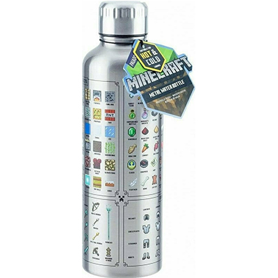 Paladone MINECRAFT metal water bottle 500ml PP7995