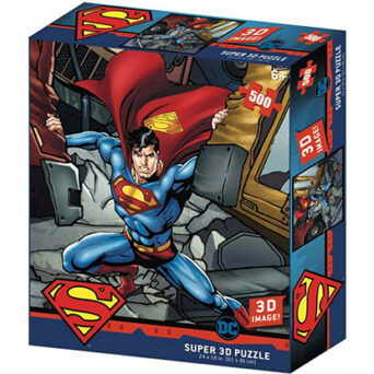 Prime 3D SUPERMAN - Super Strength - Lenticular Puzzle 3D 500P '61x46cm'