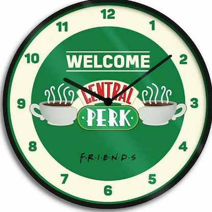 Pyramid FRIENDS - Central Perk - Plastic Clock 25cm Diameter