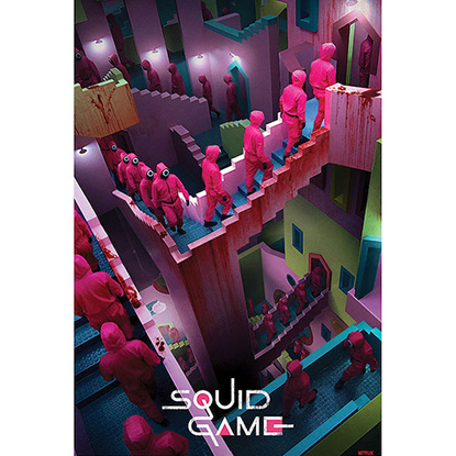 Pyramid SQUID GAME - Crazy Stairs - Poster 61x91cm