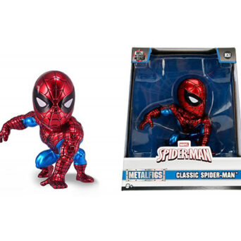 Simba Toys Marvel 4" Classic Spiderman- Figure metal -10cm