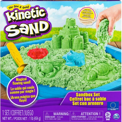 Spin Master Kinetic Sand - Green Sandbox Set (20106637)
