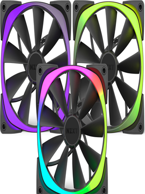 NZXT Aer RGB Series - 140mm Triple Pack Airflow Fan