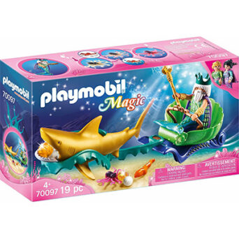 Playmobil Magic - Βασιλιάς Της Θάλασσας Με Άμαξα Καρχαρία για 4+ ετών 70097