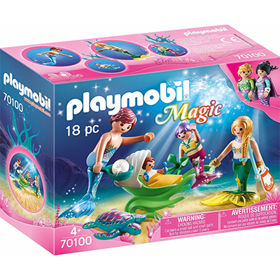 Playmobil Magic Γοργονο - Οικογένεια με Καροτσάκι Κοχύλι για 4+ ετών 70100