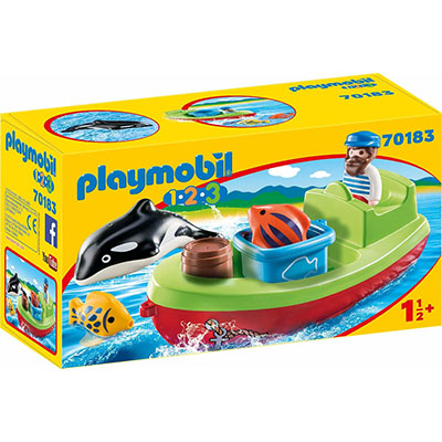 Playmobil 123 Αλιευτικό Σκάφος για 1.5+ ετών 70183