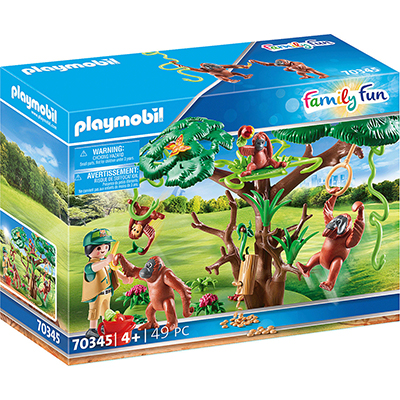 Playmobil Family Fun: Φροντιστής ζώων με ουρακοτάγκους για 4+ ετών (70345)