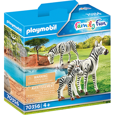 Playmobil Family Fun: Δύο ζέβρες με το μικρό τους για 4+ ετών (70356)