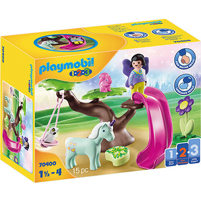 Playmobil 1.2.3 Νεραϊδούλα Και Ζωάκια Στην Παιδική Χαρά 70400