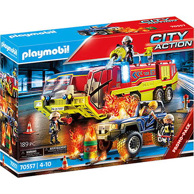 Playmobil City Action Πυροσβεστική Υπηρεσία με Όχημα για 4-10 ετών 70557