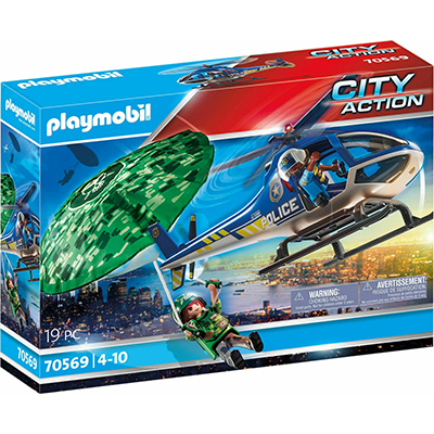 Playmobil City Action Εναέρια Αστυνομική Καταδίωξη για 4-10 ετών 70569