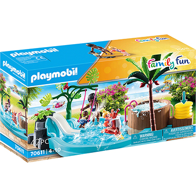 Playmobil Family Fun Παιδική Πισίνα με Υδρομασάζ 70611