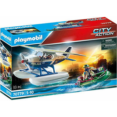Playmobil Καταδίωξη λαθρέμπορου από αστυνομικό υδροπλάνο 70779