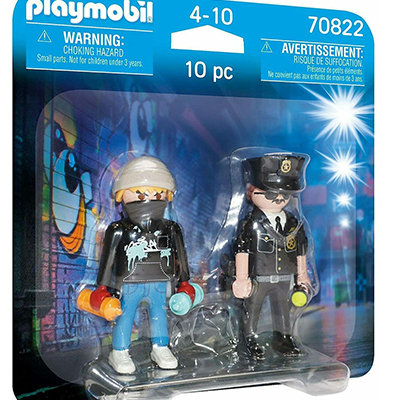Playmobil City Action Αστυνομικός και Καλλιτέχνης Γκράφιτι 70822