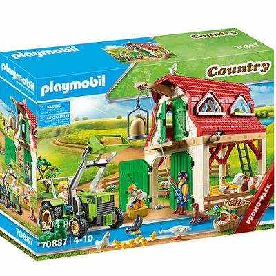 Playmobil Country Φάρμα με Ζώα και Τρακτέρ 70887