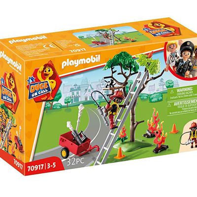 Playmobil DUCK ON CALL Επιχείρηση Πυροσβεστικής: Διάσωση γάτας 70917