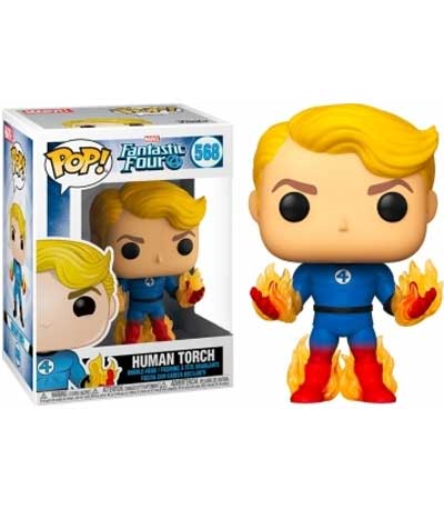 Funko POP! Marvel: Fantastic Four - Human Torch with Flames (Special Edition) #569