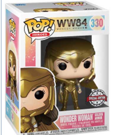 Funko POP! Heroes: WW84 Womder Woman -Wonder Woman Golden Armor (Special Edition) #330