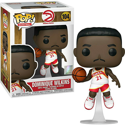 Funko POP! NBA: Legends - Dominique Wilkins​​ (Hawks Home) #104 Figure