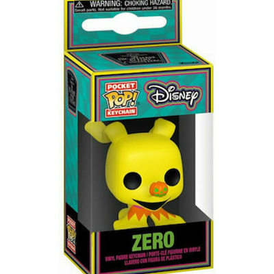 Funko Pocket POP! Μπρελόκ Nightmare Before Christmas - Zero Black Light Figure