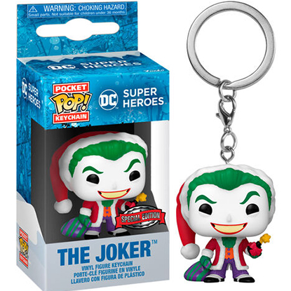 Funko Pop! Pocket Pop Keychain Dc Comics Holiday - Joker Figure
