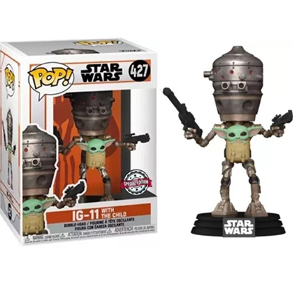 Funko Pop! Star Wars: The Mandalorian IG-11 with The Child (Special Edition) #427 Figure