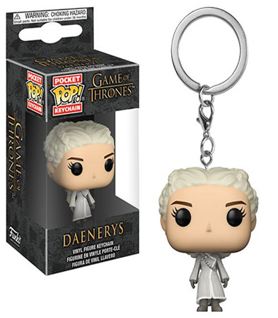 Key Chain Pop! Game of Thrones Daenerys White Coat Pocket