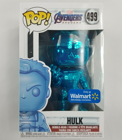 Pop Avengers Endgame CHROME HULK #499 BLUE