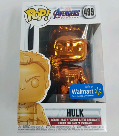 Pop Avengers Endgame CHROME HULK #499 ORANGE