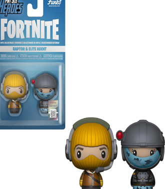 Pint Size Heroes 2 - Pack Fortnite - Raptor and Elite Agent