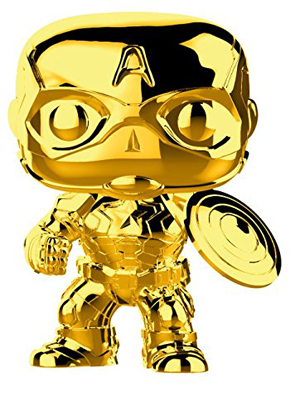POP! Marvel Studios - Captain America (Chrome) #337 Vinyl Bobble-Head Figure