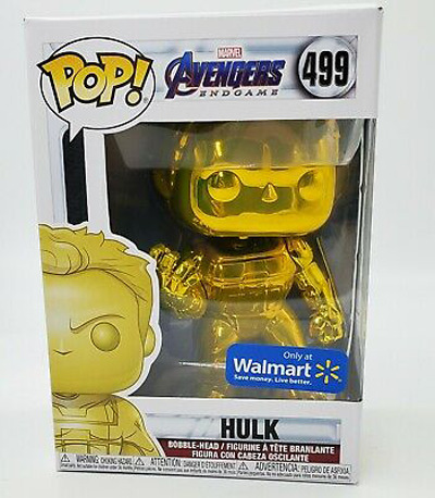 Pop Avengers Endgame Chrome Hulk #499 Yellow