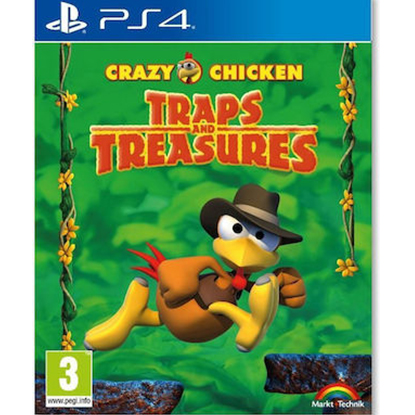 Crazy Chicken Traps And Treasures PS4 NEW