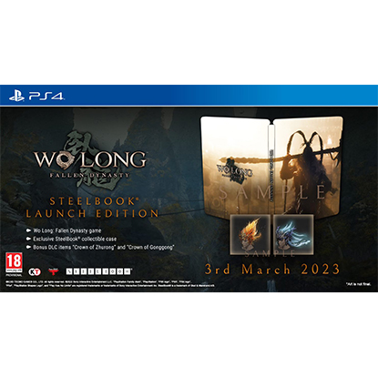 Wo Long Fallen Dynasty Steelbook D1 Edition PS4 NEW
