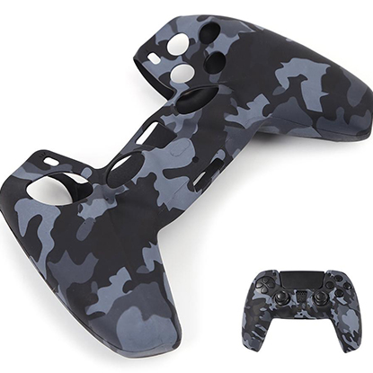 Silicone case for PS5 dualsense black camouflage