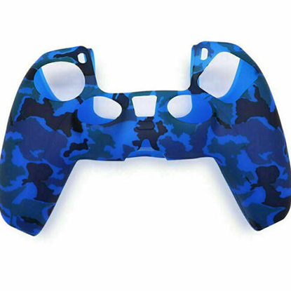 Silicone case for PS5 dualsense blue camouflage