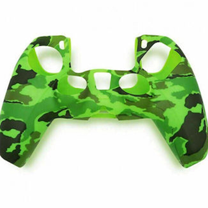 Silicone case for PS5 dualsense green line camouflage