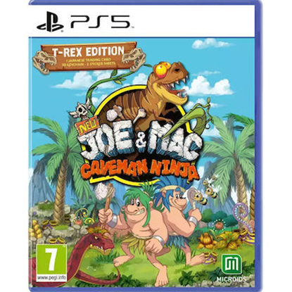 New Joe & Mac: Caveman Ninja T- Rex Edition PS5 NEW
